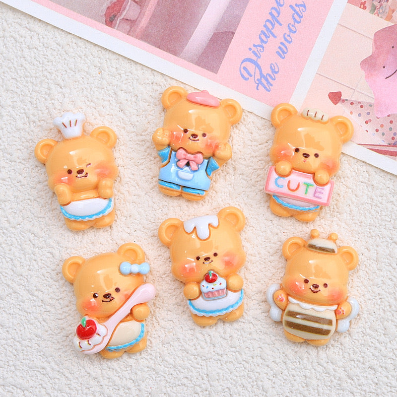 Cute Little Bear Charms