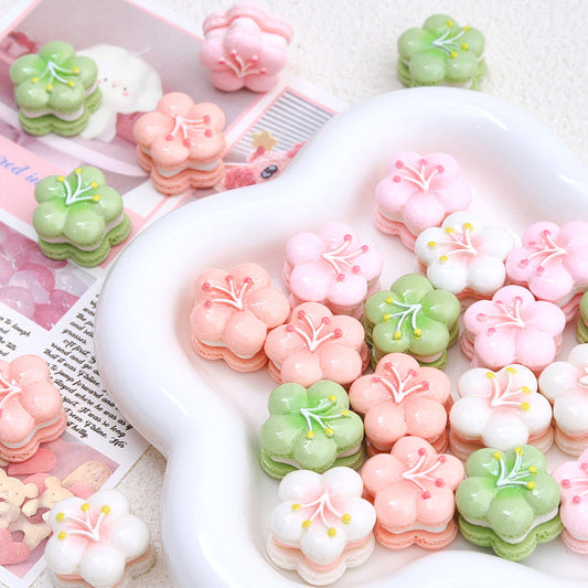 Sakura Macaron Flower Charms