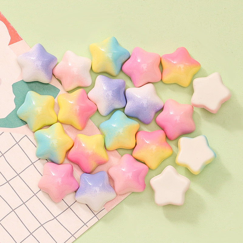 Double Color Mini Star Charms