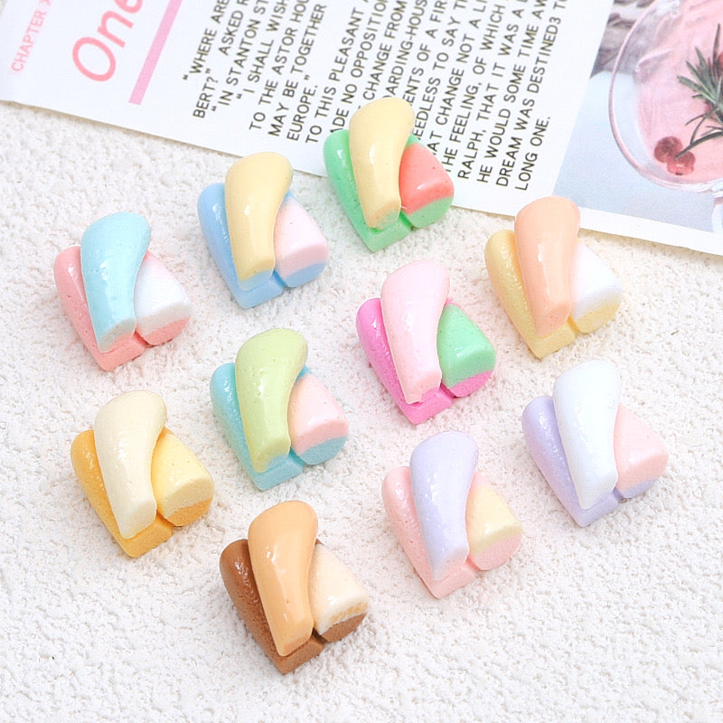 Cartoon Colorful Marshmallow Charms