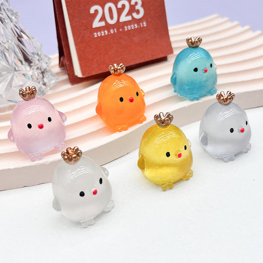 Luminous Chick King Charms