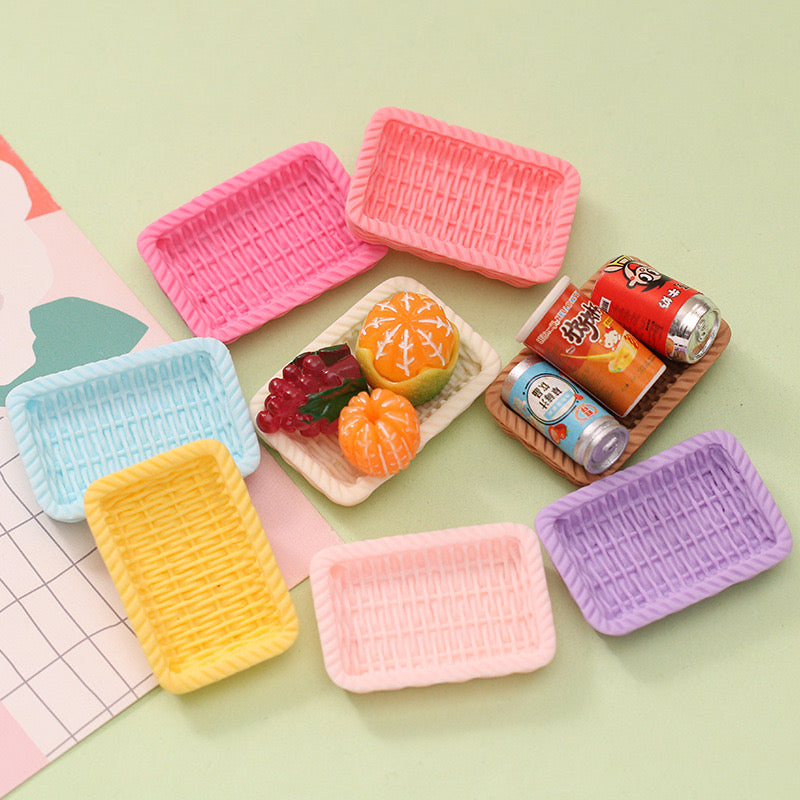 Mini Food Knit Baskets