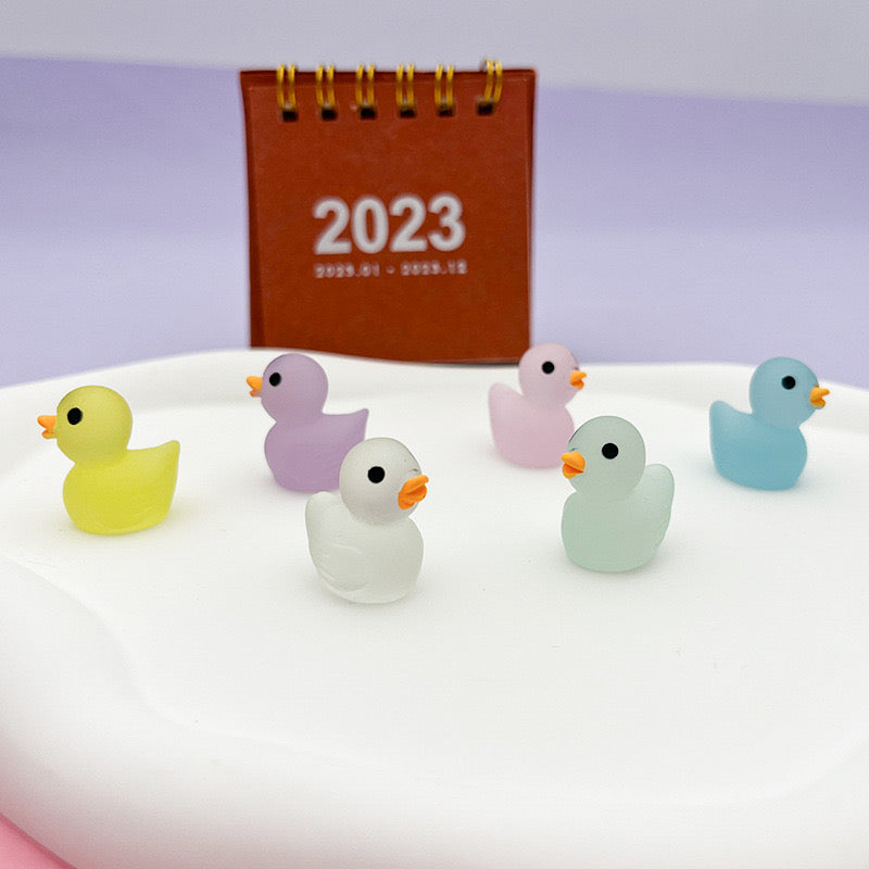 Luminous Frosted Duck Charms