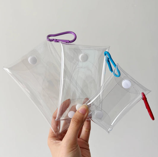 Storage Bag PVC Change Bag Transparent Key Bag Baby Walking Small Hanging Bag