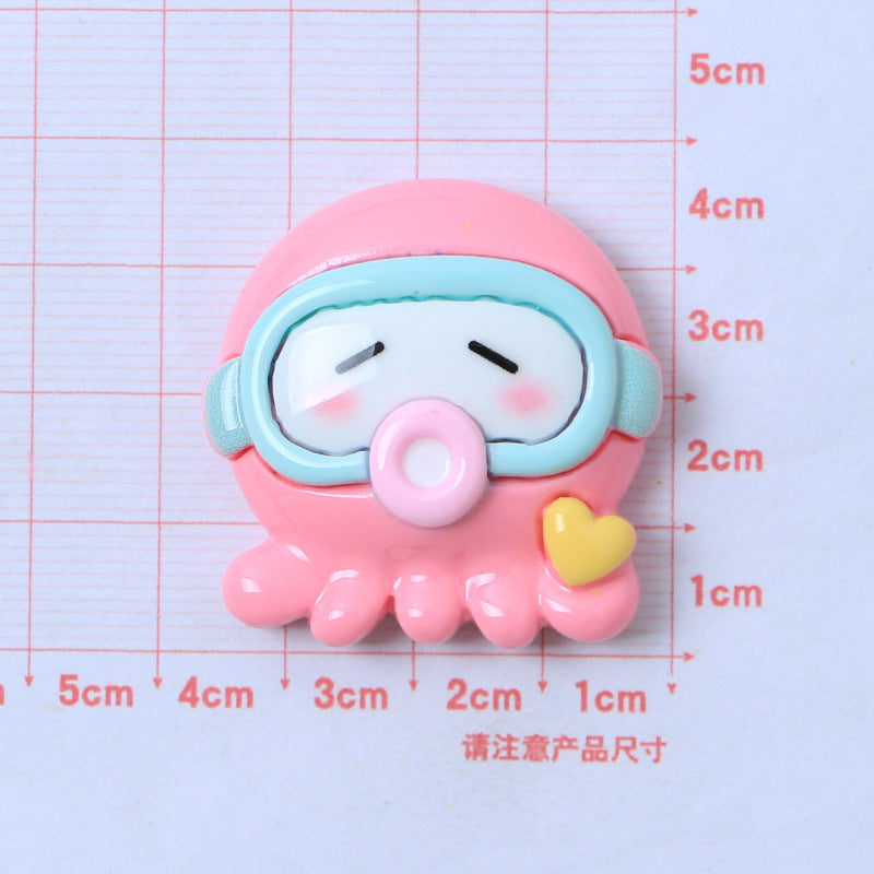 10 PCS Large Cartoon Resin Charms