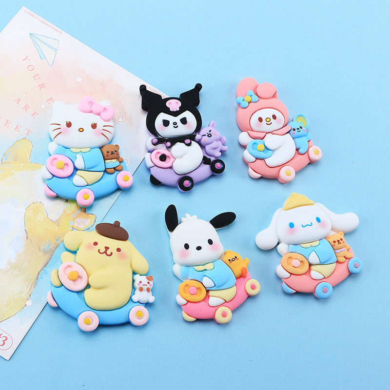 10 PCS Large Cartoon Resin Charms