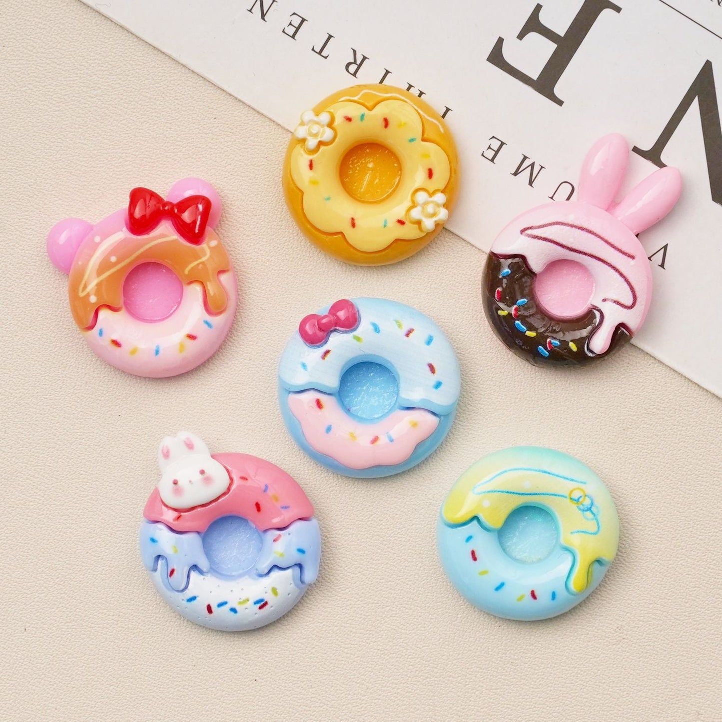 10 PCS Cartoon Resin Charms