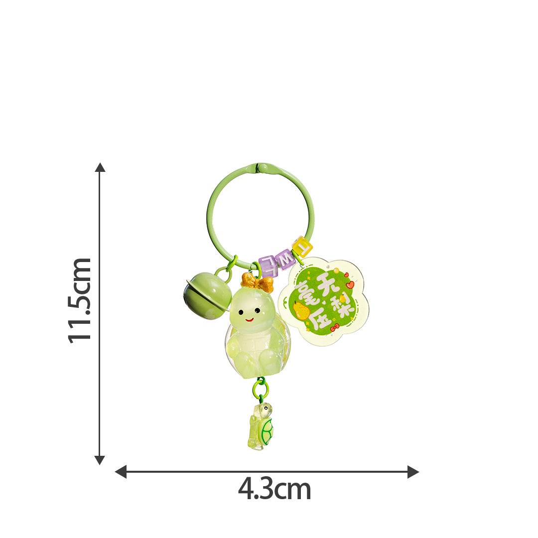 1pcs Turtle luminous keychain pendant DIY