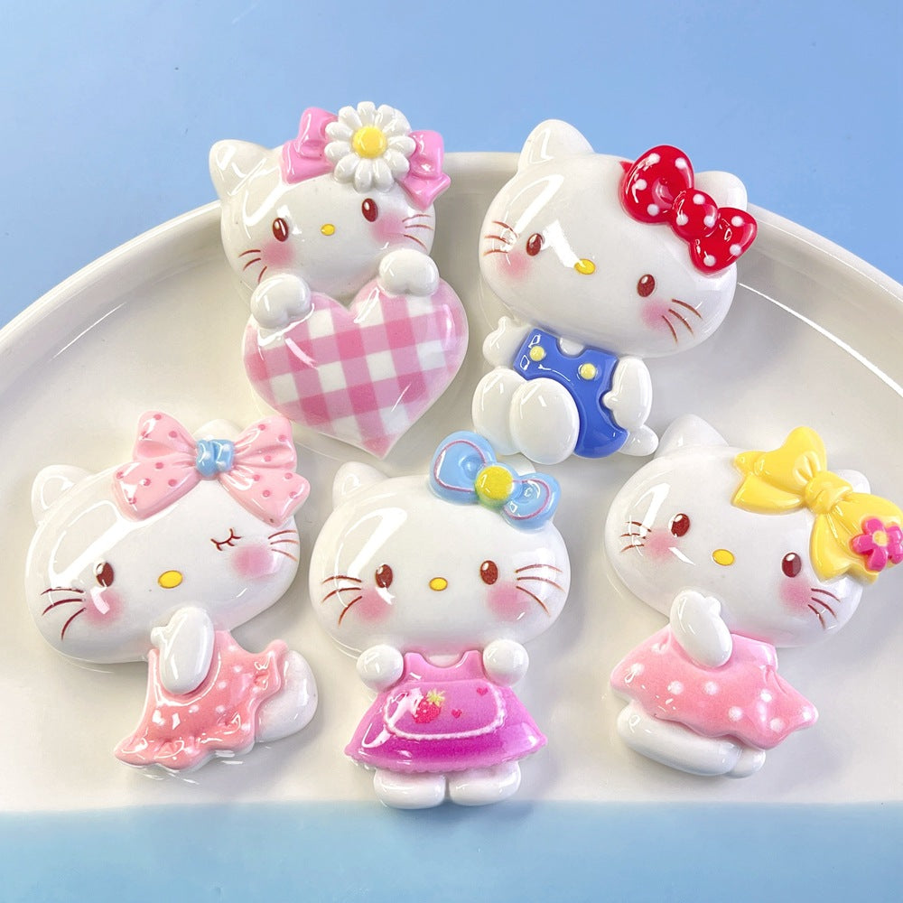 10 PCS Large Cartoon Resin Charms