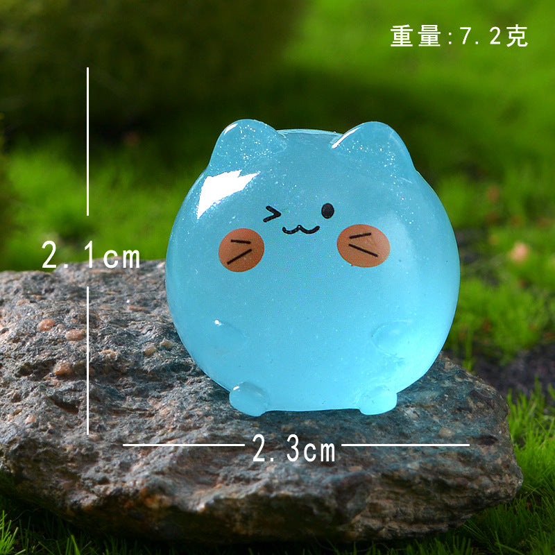 10Pcs Luminous Kitten Ornament