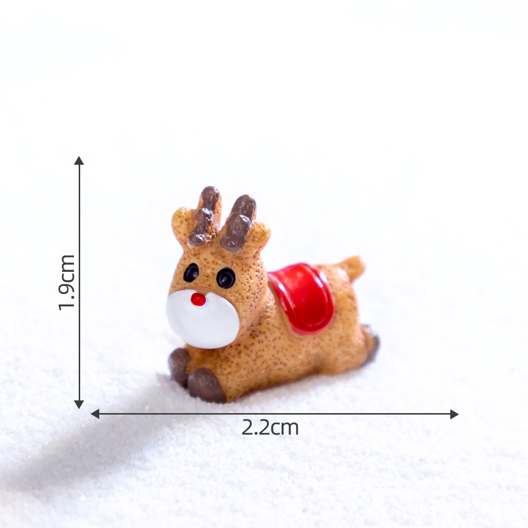 Micro Landscape Christmas Gingerbread Man DIY Ornament Accessories Mini Knickknacks