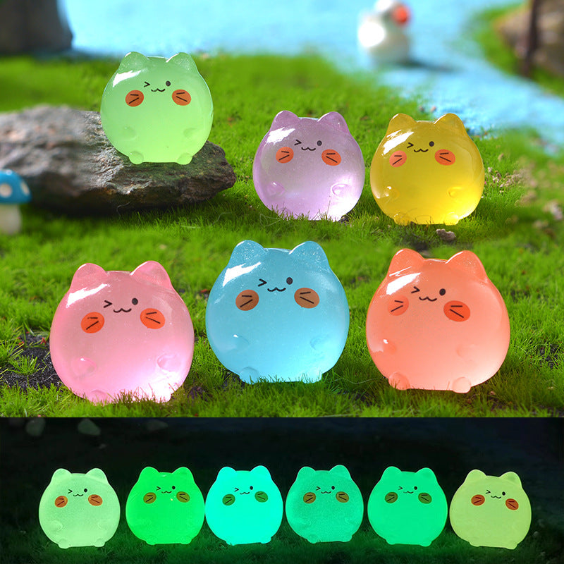 10Pcs Luminous Kitten Ornament