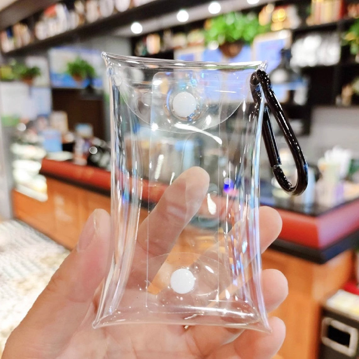 Storage Bag PVC Change Bag Transparent Key Bag Baby Walking Small Hanging Bag