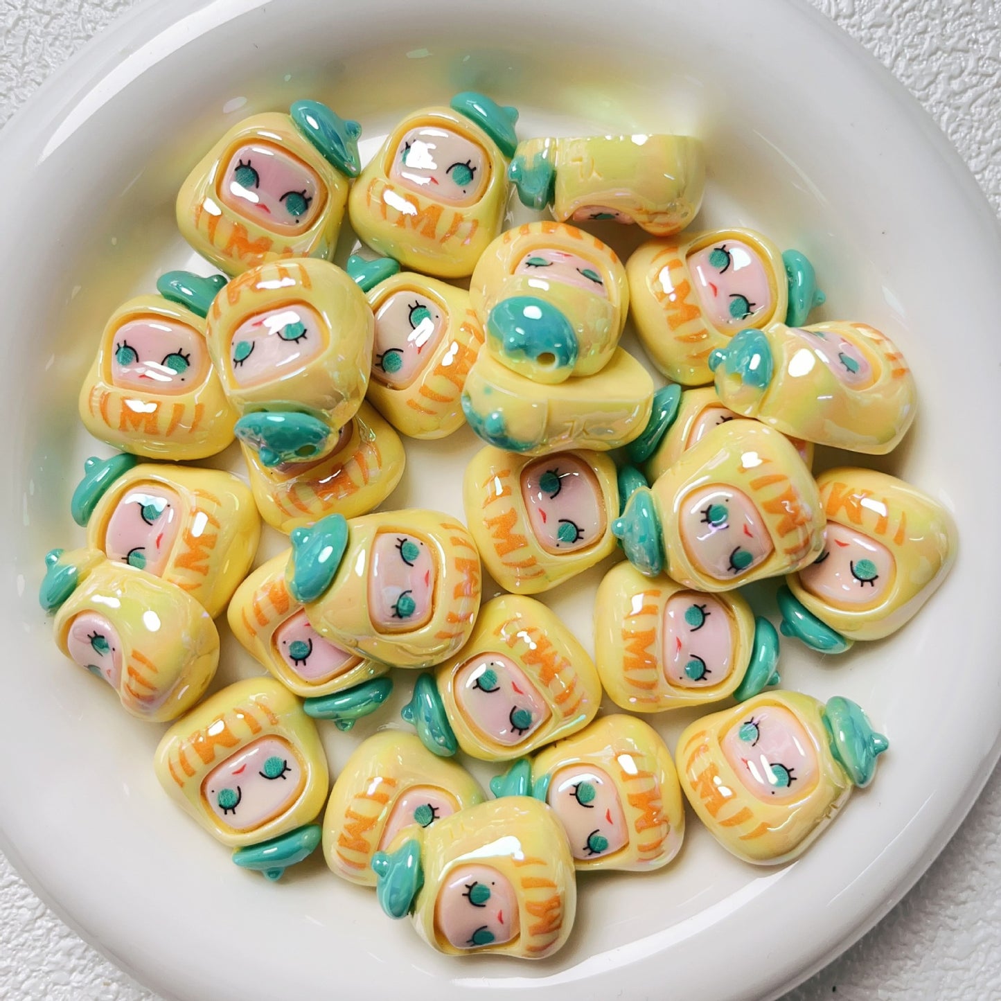 20pcs 3D cartoon cute bead string DIY