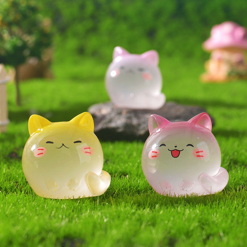 Luminous kitten cartoon DIY accessories