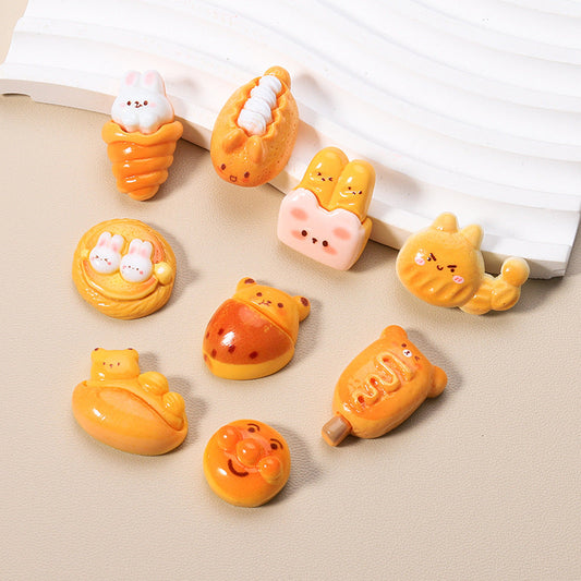 10 PCS Cartoon Resin Charms