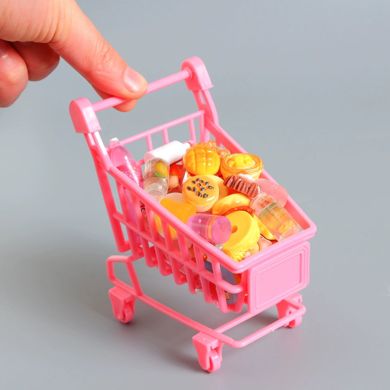 Simulated Food and Play Snacks and Beverages Bottle Wine Bottle Shopping Cart Resin Ornament
