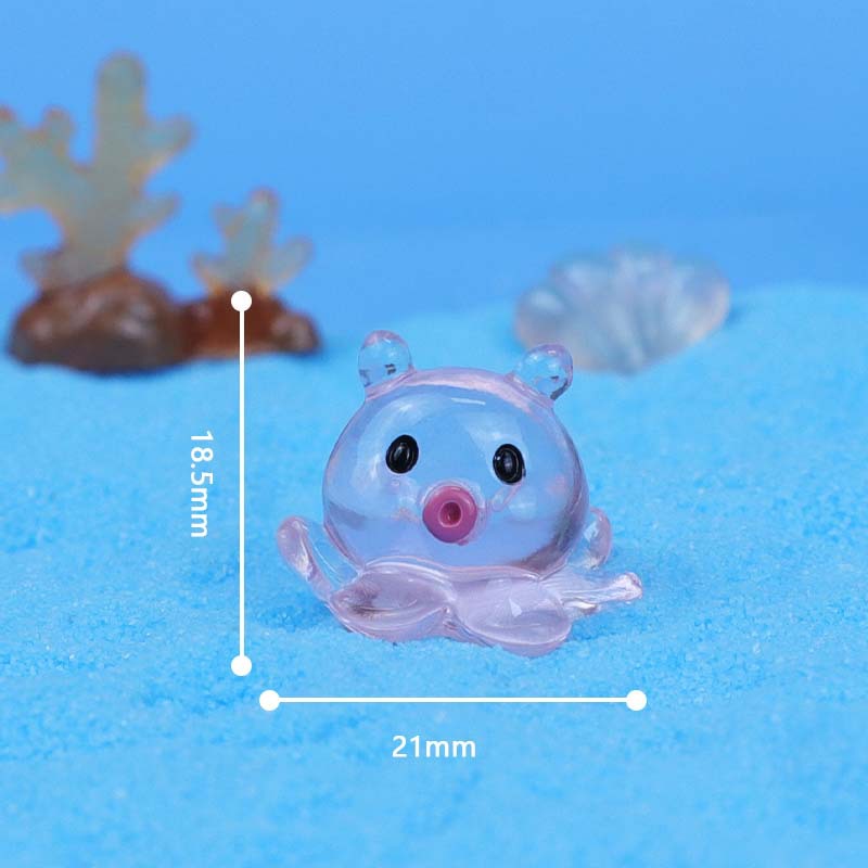 20pcs /Luminous Mini Marine Animal Ornament