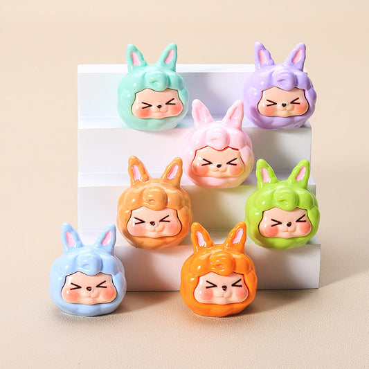 10 PCS Cartoon Resin Charms