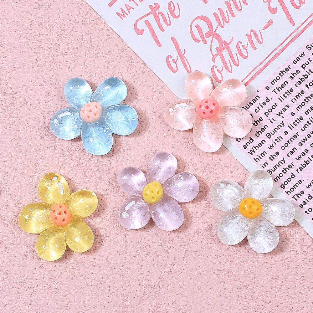 Irregular transparent flower DIY handmade