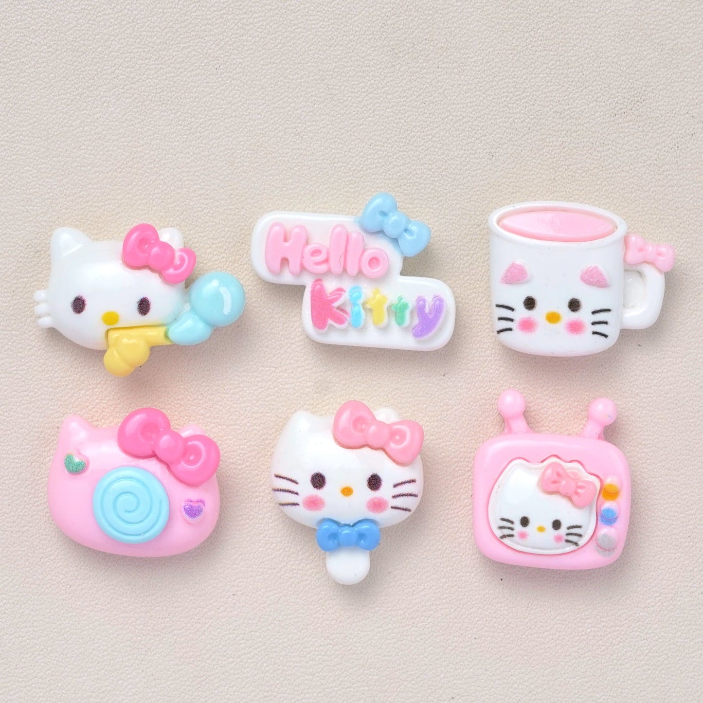 10 PCS Cartoon Resin Charms