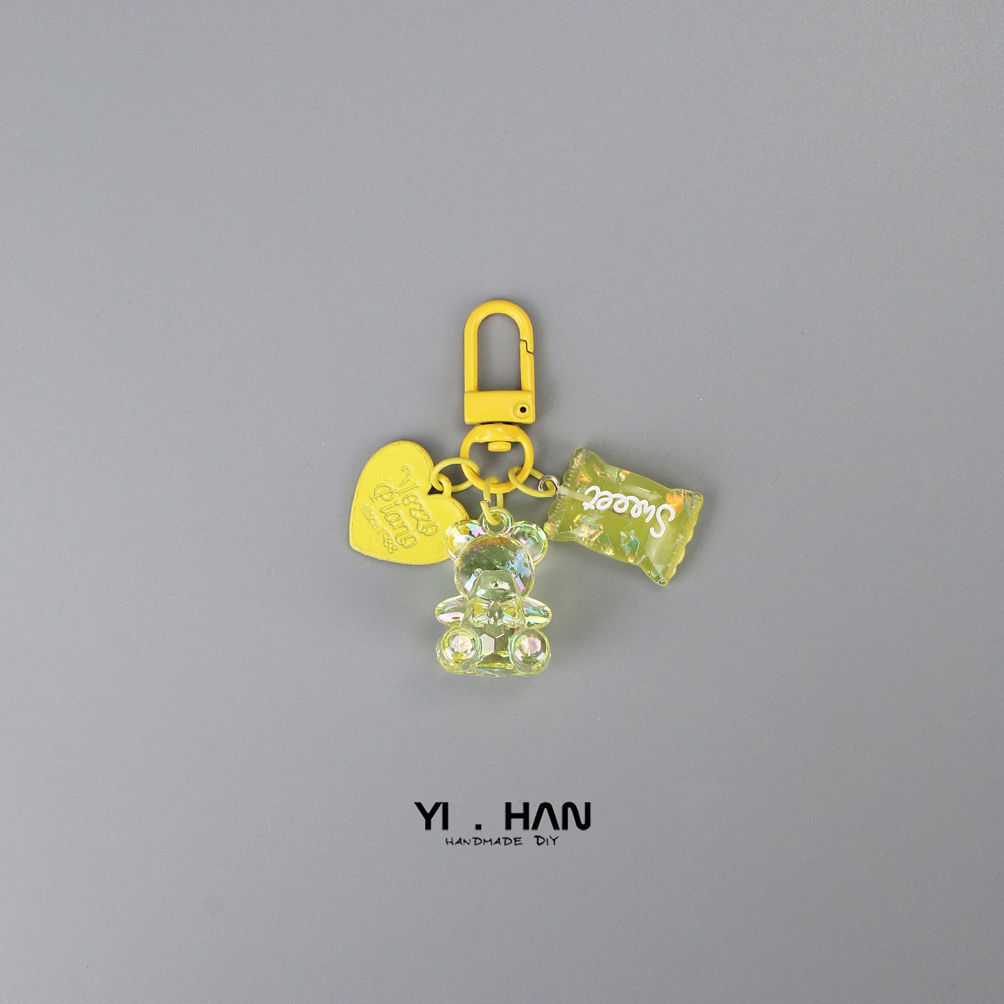 Colorful love candy keychain