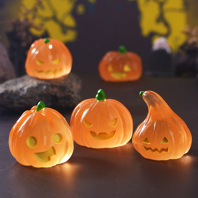 10Pcs/Halloween Luminous Jack-o-lantern