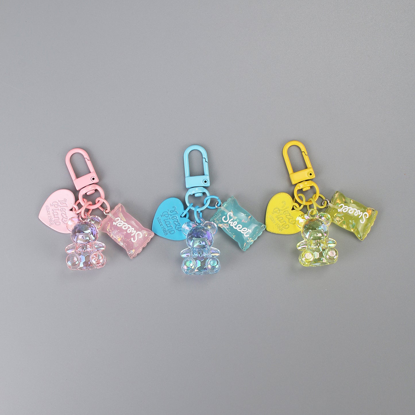 Colorful love candy keychain