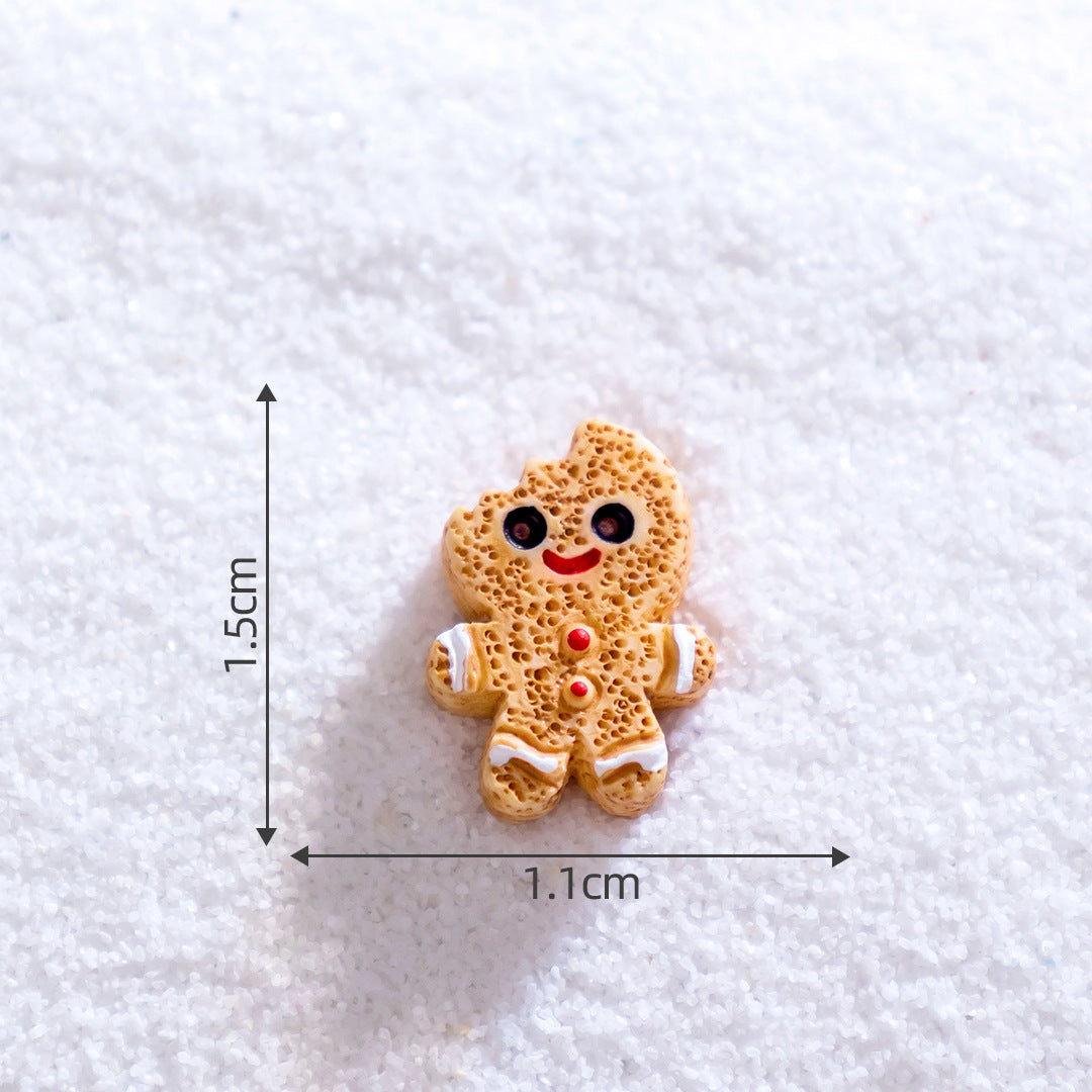 Micro Landscape Christmas Gingerbread Man DIY Ornament Accessories Mini Knickknacks