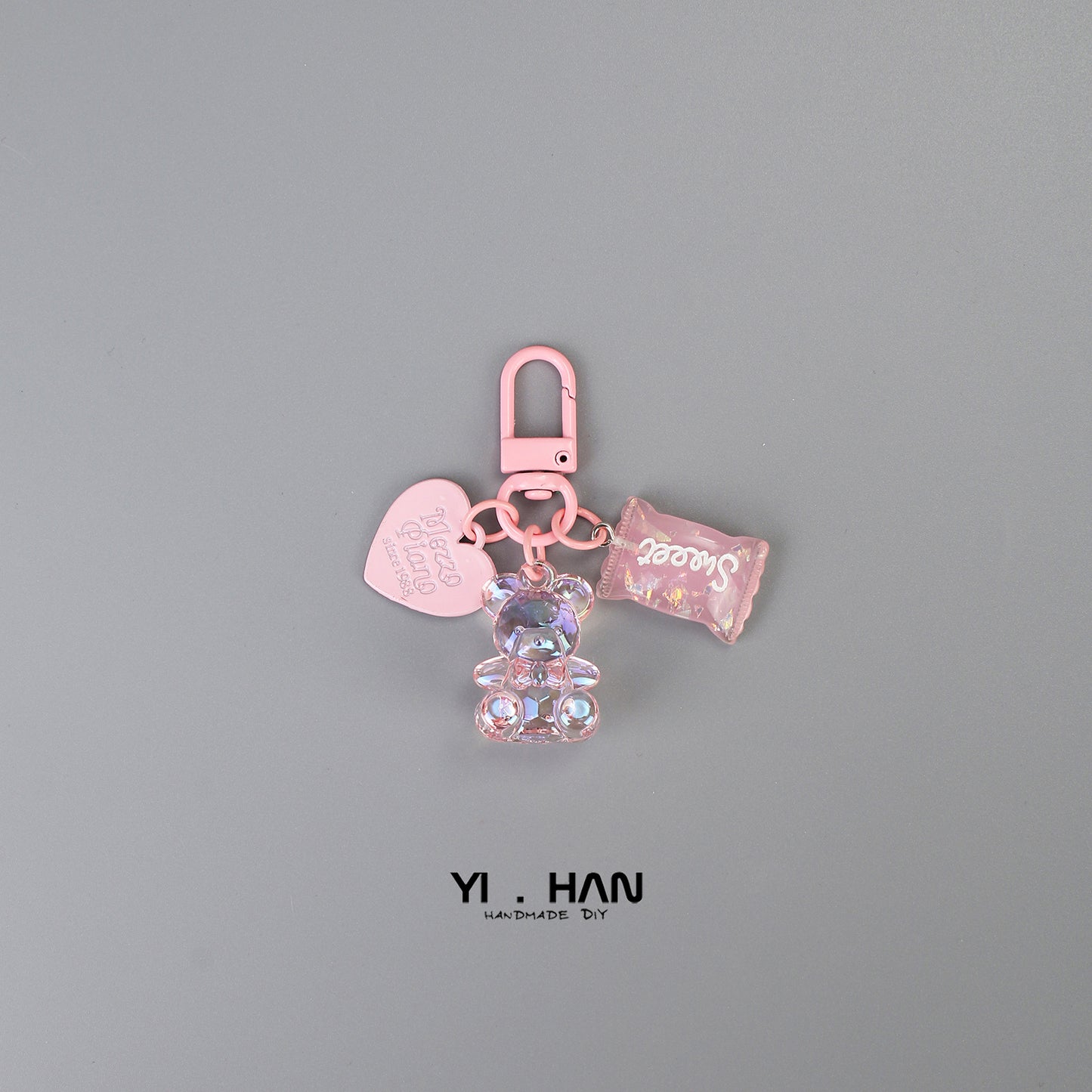 Colorful love candy keychain