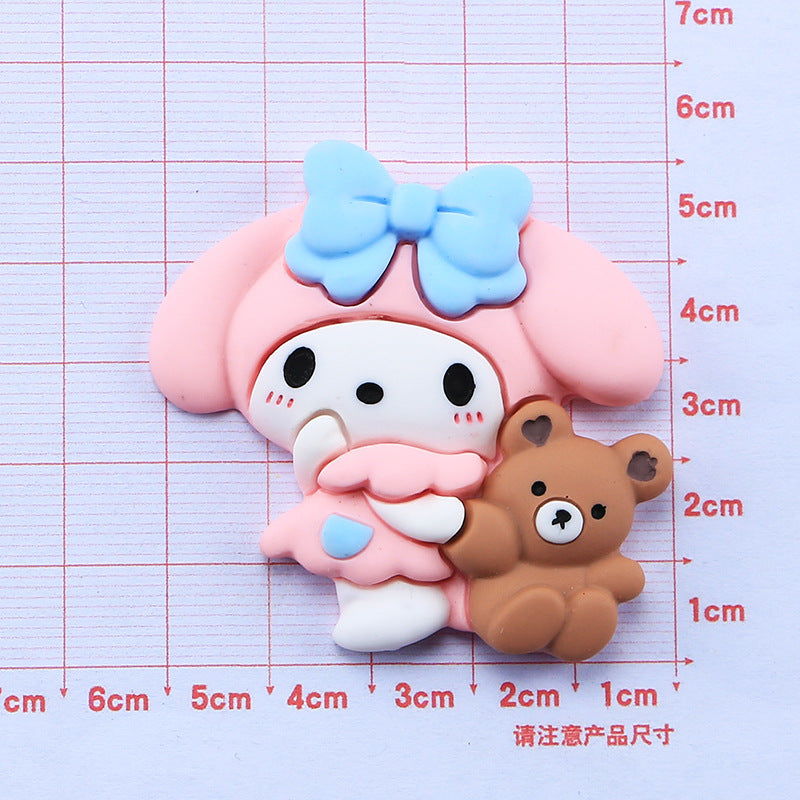 10 PCS Large Cartoon Resin Charms