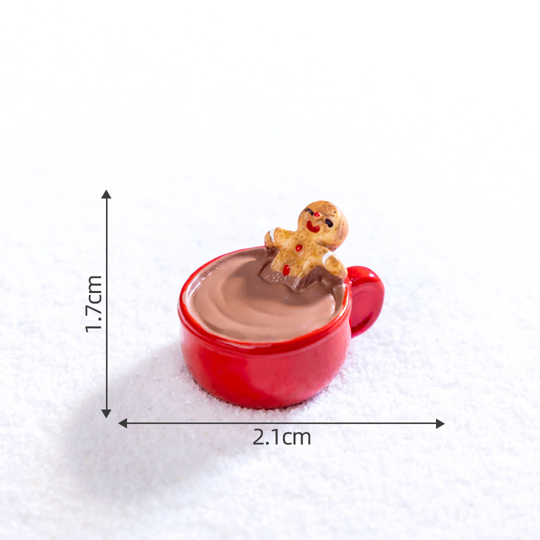 Micro Landscape Christmas Gingerbread Man DIY Ornament Accessories Mini Knickknacks