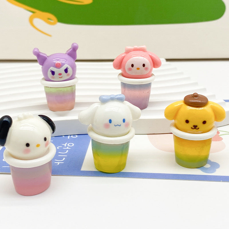 30pcs Cartoon cone cup DIY