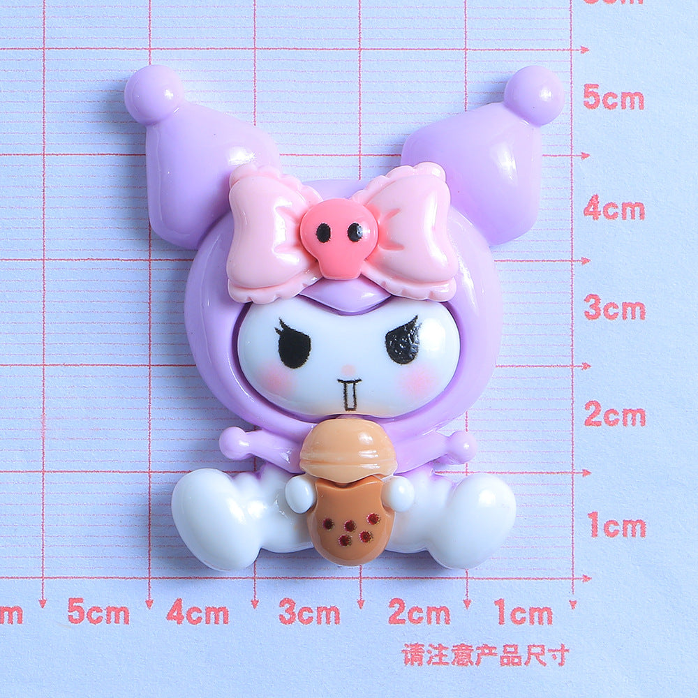 10 PCS Large Cartoon Resin Charms