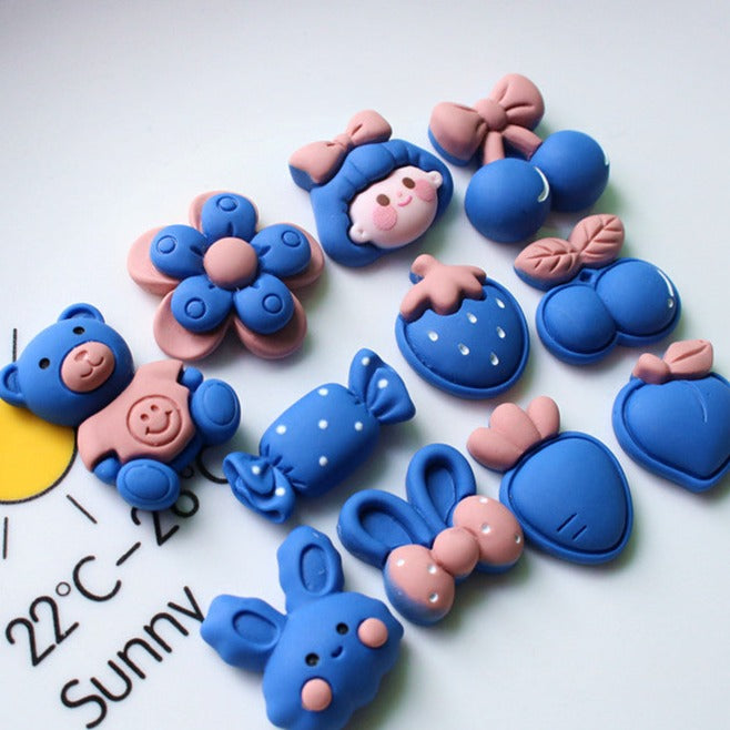 10 PCS Kawaii Miniatures|Resin Charms for DIY Crafts