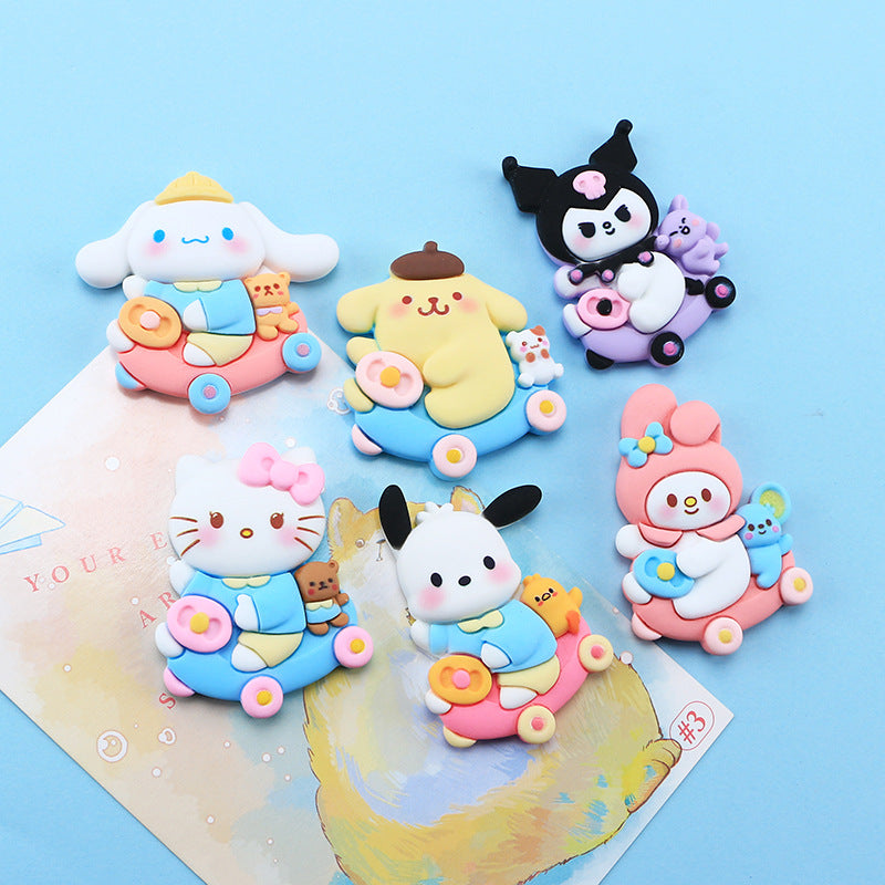 10 PCS Large Cartoon Resin Charms