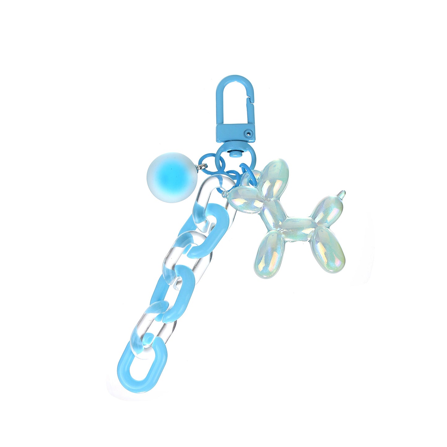 Colorful balloon dog keychain