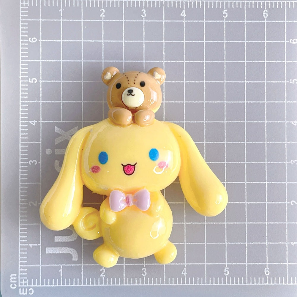 10 PCS Large Cartoon Resin Charms