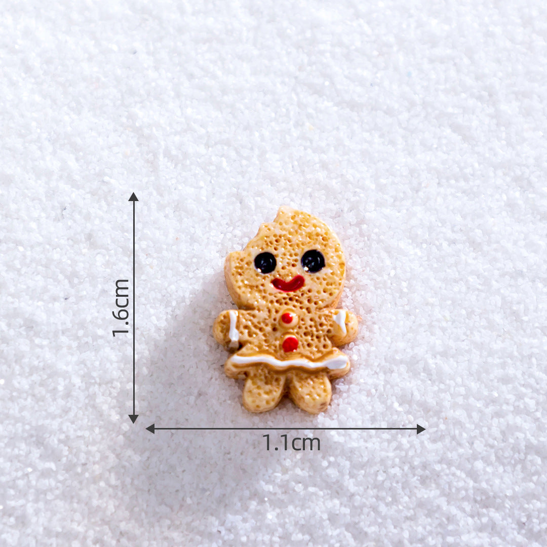 Micro Landscape Christmas Gingerbread Man DIY Ornament Accessories Mini Knickknacks