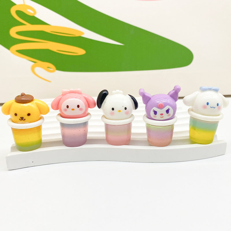 30pcs Cartoon cone cup DIY