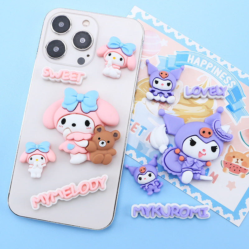 10 PCS Large Cartoon Resin Charms