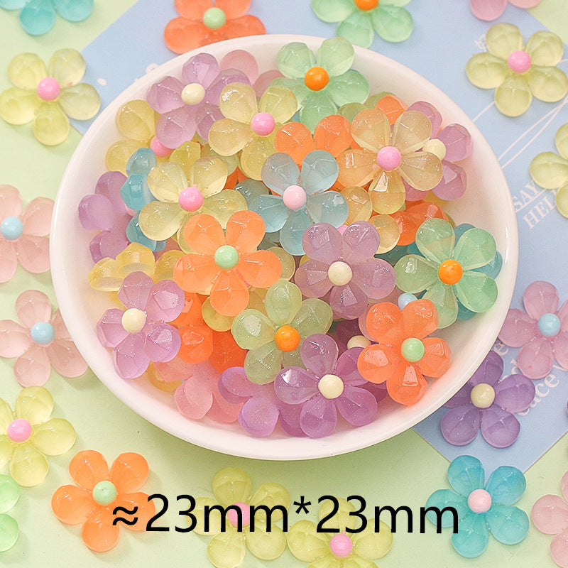 20pcs Luminous transparent sunflower resin DIY