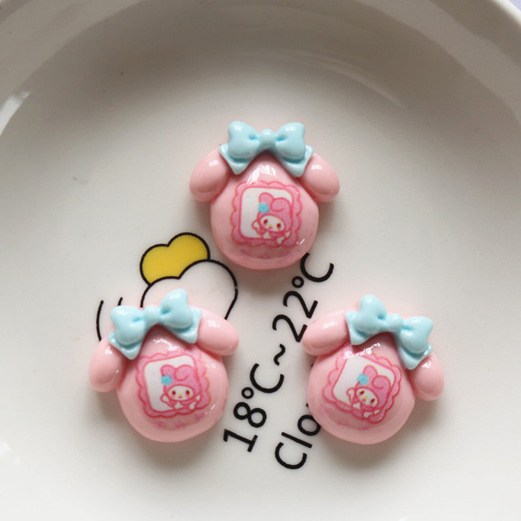 10 PCS Cartoon Resin Charms for DIY Crafts