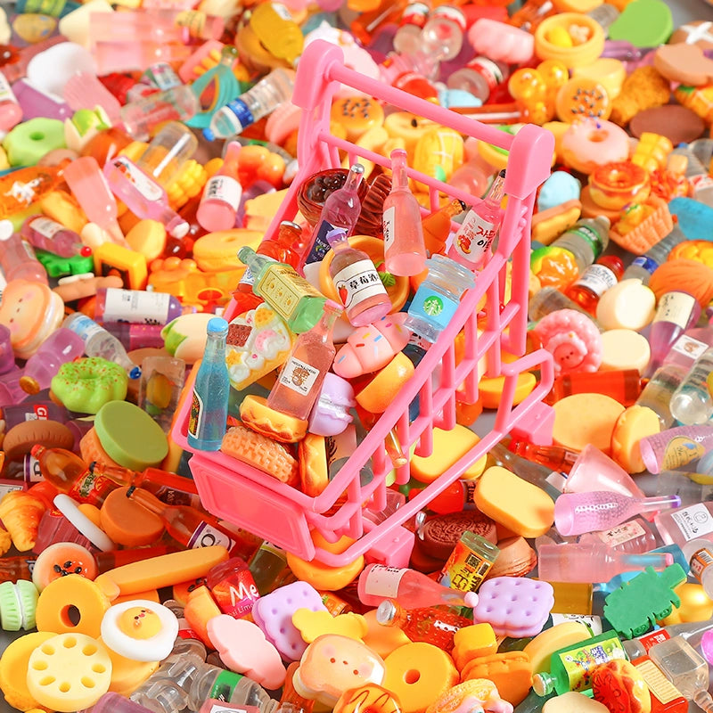 Simulated Food and Play Snacks and Beverages Bottle Wine Bottle Shopping Cart Resin Ornament