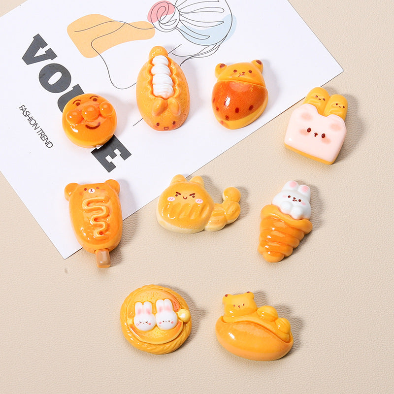 10 PCS Cartoon Resin Charms