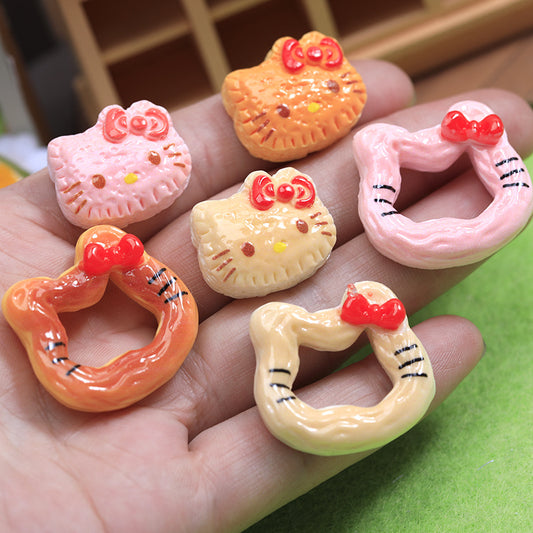 KT Edible Play Bread Biscuits Resin Accessories DIY Cream Mobile Phone Case Material
