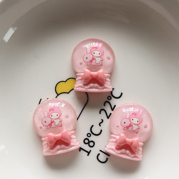 10 PCS Cartoon Resin Charms for DIY Crafts