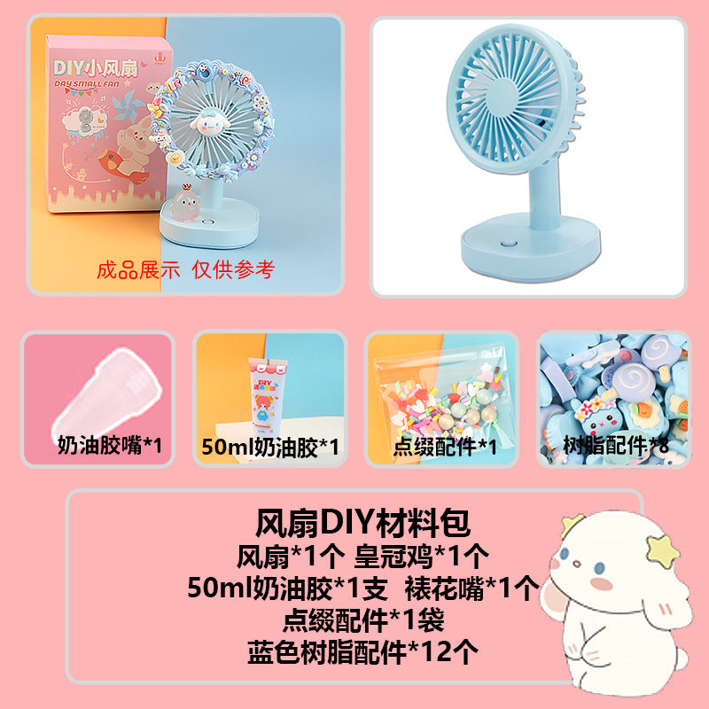 [DIY Handmade Bag Material Pack] Cream Glue Hairpin Resin Accessories Set