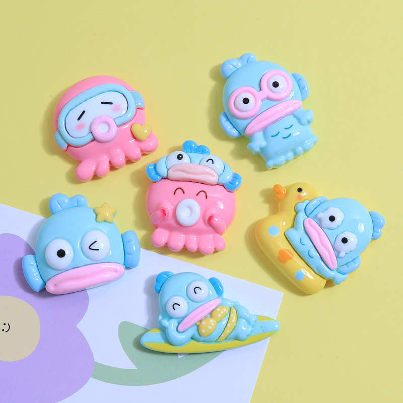 10 PCS Large Cartoon Resin Charms