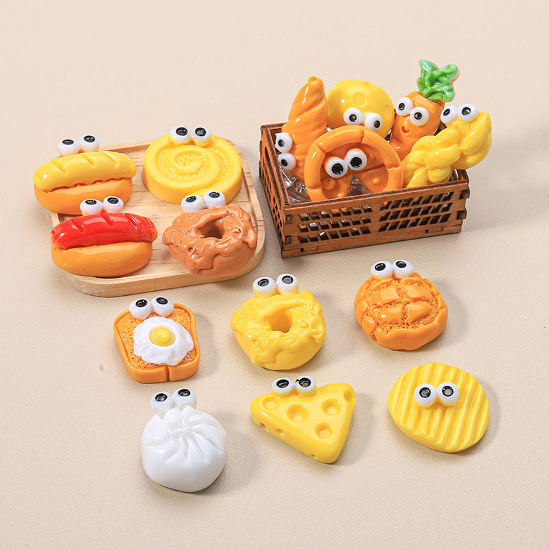 10 PCS Cartoon Resin Charms